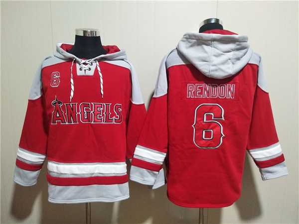 Men's Los Angeles Angels #6 Anthony Rendon Red Ageless Must-Have Lace-Up Pullover Hoodie,We sell and wholesale Men's Los Angeles Angels #6 Anthony Rendon Red Ageless Must-Have Lace-Up Pullover Hoodie on line form chian!